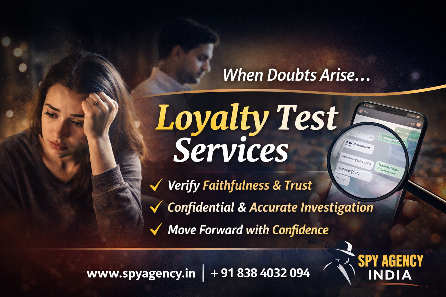 Loyalty Test Services in India – Trusted Loyalty Check by Spy Agency India