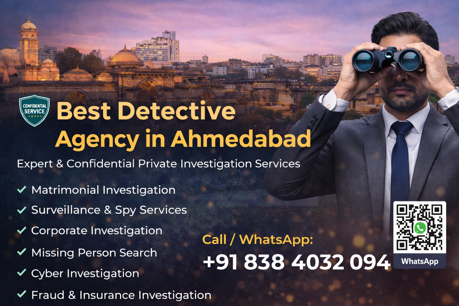 Best Detective Agency in Ahmedabad – Trusted Private Investigation & Surveillance Services