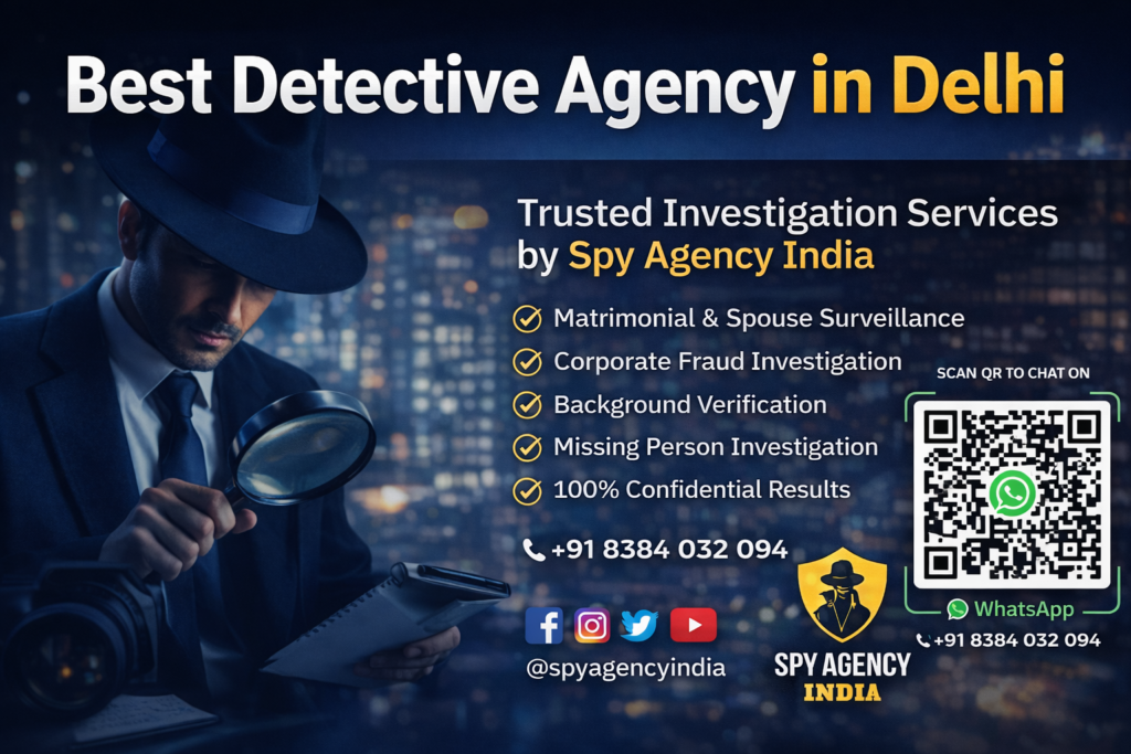 Whether you need help with pre matrimonial investigation, spouse surveillance, loyalty test, corporate fraud investigation, background verification, or missing person cases, our expert detectives deliver accurate evidence with complete discretion.